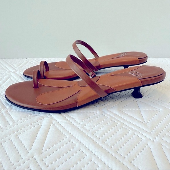 Jeffrey Campbell Free People Phosphorus Toe Ring Kitten Heel Sandals Size 8 - Picture 9 of 9